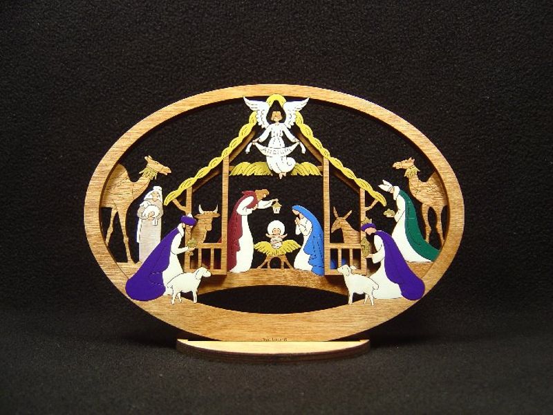 Medium Layered Alleluia Nativity #210
